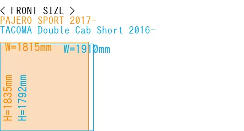 #PAJERO SPORT 2017- + TACOMA Double Cab Short 2016-